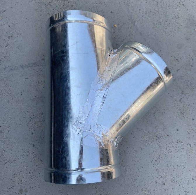 油烟机排烟管道通排风系统用三通变径管道连接件口径转换链接器