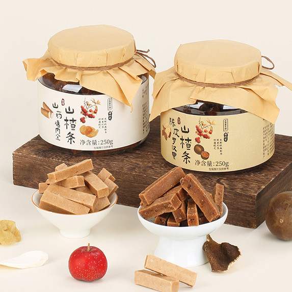 非遗古法原果打浆健康零食陈皮罗汉果/山药鸡内金山楂条500g