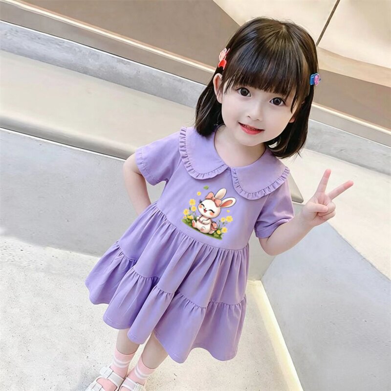 女童裙子夏装2026新款洋气夏连衣裙