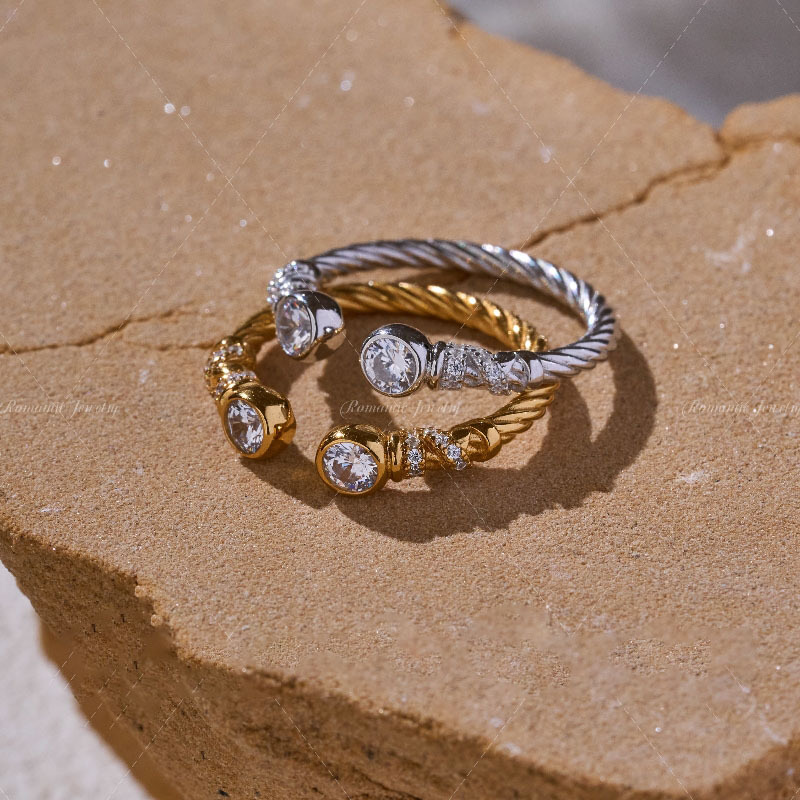 中古Vintage轻奢权杖泡泡钻戒指