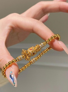 新中式古法醒狮金刚杵手链