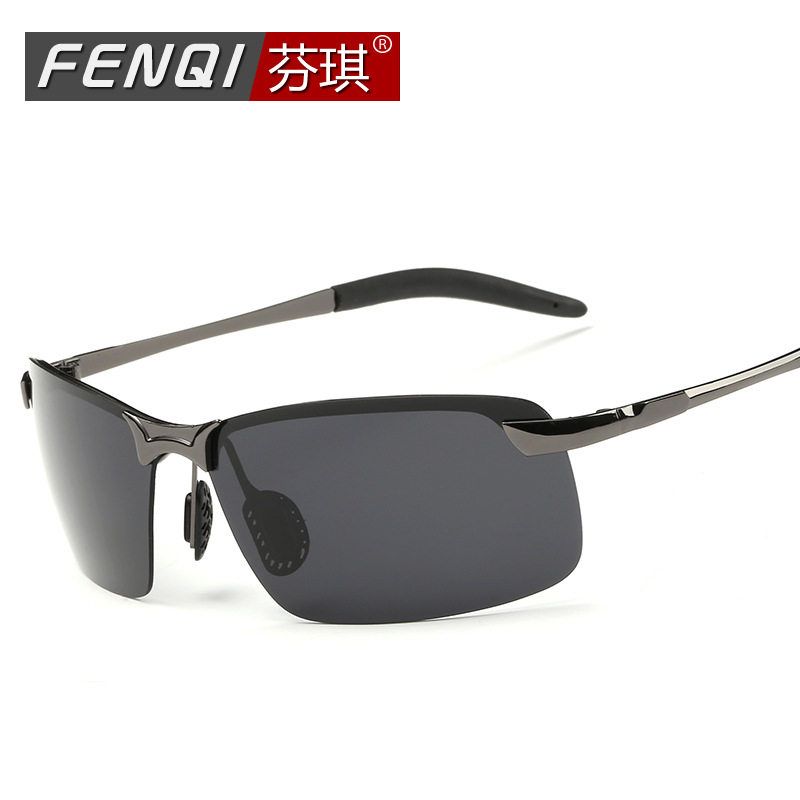 太阳镜男偏光墨镜男士偏光眼镜开车司机驾驶镜方形眼睛潮人3043