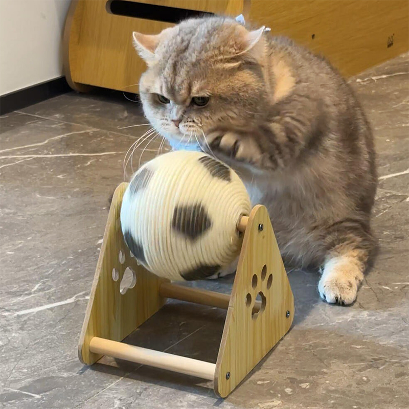 木質貓抓板貓抓球玩具磨爪手纏劍