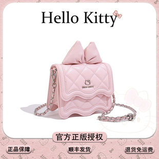 【官方授权】HelloKitty凯蒂猫正版联名包包女斜挎小包翻盖小方包