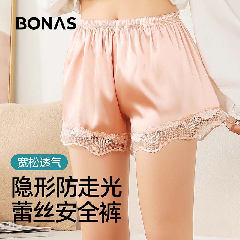 蕾丝边安全裤防走光夏季薄款图片