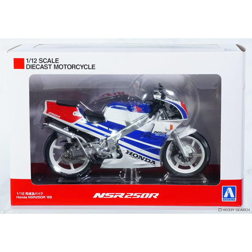 青岛社 1/12 本田NSR250R 白色和蓝色配色 成品模型 11211 现货
