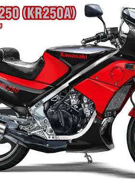 长谷川 拼装 1/12 川崎 KR250 (KR250A) “黑/红色” 21740 现货