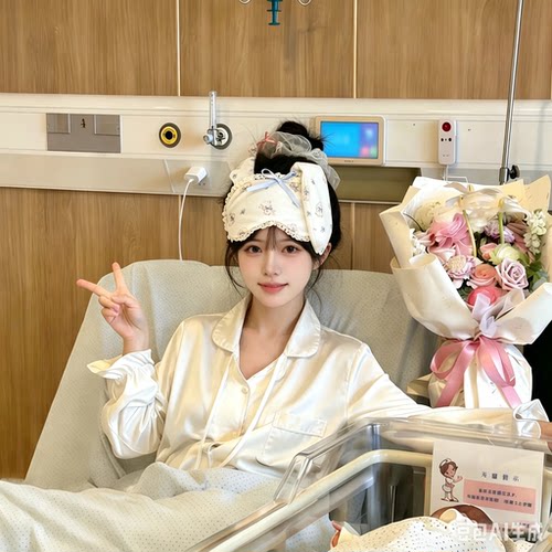 月子发带头巾帽女助眠护头眼罩
