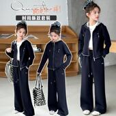 女童卫衣运动套装 大儿童立领外套洋气女孩早秋休闲两件套潮 春秋款