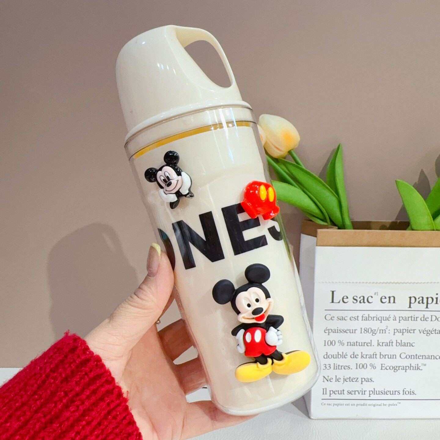 可爱创意米奇洗漱杯便捷旅行三合一大容量情侣刷牙杯子牙具盒牙杯