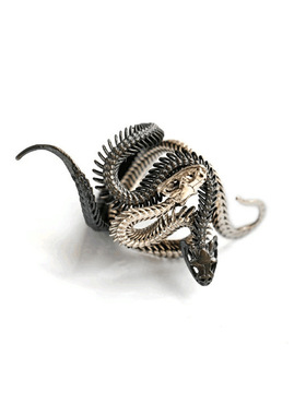 复古蛇开口戒指男女小众设计感缠绕双蛇猎奇夸张个性指环情侣饰品