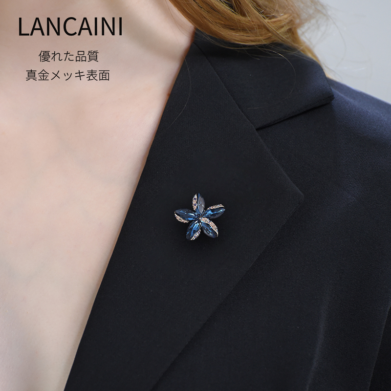 高端女士胸针高档精致花朵西服