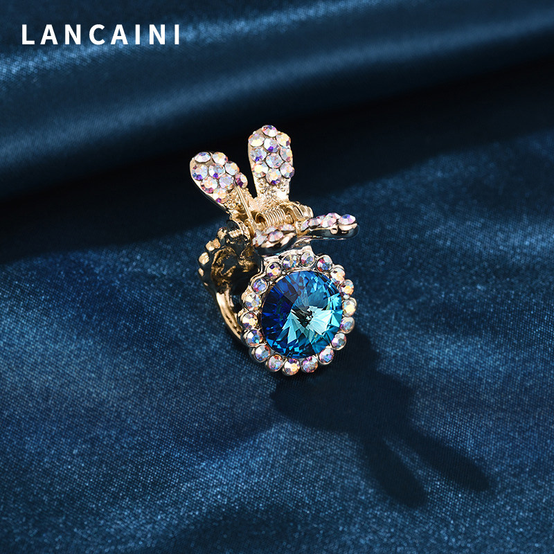 施华水晶抓夹顶夹头饰盘发小巧精致侧边夹少女发卡刘海夹子小发夹