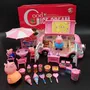 Pig Peggy Toy Picnic Xe Gia đình Peggy Bốn Xe Kem Trẻ em Nhà Cô gái Nhân vật Bộ - Đồ chơi gia đình bộ đồ chơi nấu ăn mini