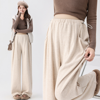 孕妇直筒阔腿裤春秋冬2025新款