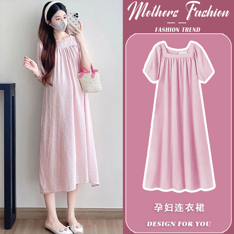 孕妇连衣裙夏季2025新款