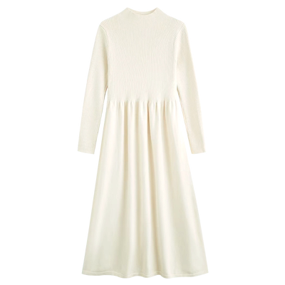 孕妇连衣裙时尚辣妈杏一件穿到生