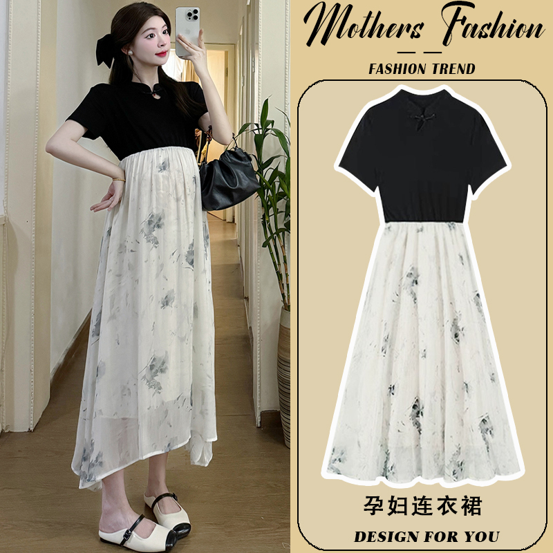 孕妇连衣裙2025新款一件穿到生