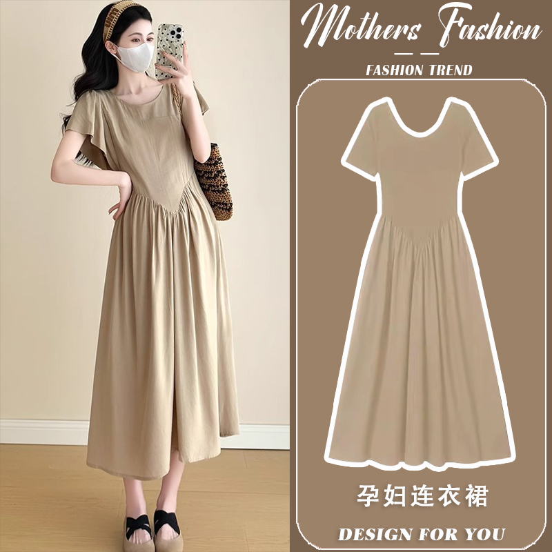 孕妇连衣裙夏季2025新款