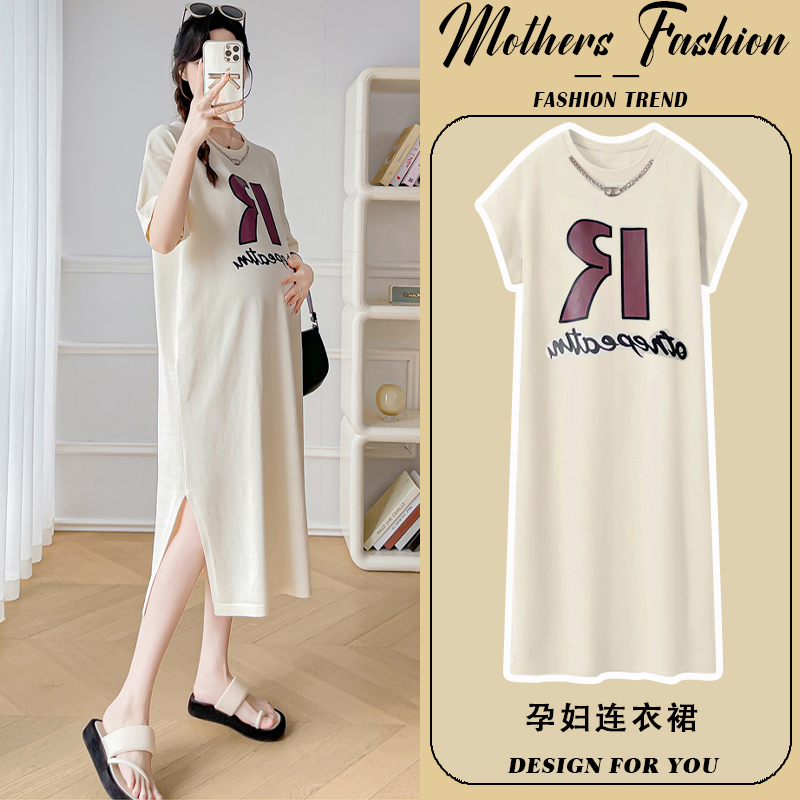 孕妇连衣裙2024新款一件穿到生