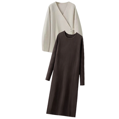 孕妇连衣裙套装穿搭一套穿到生