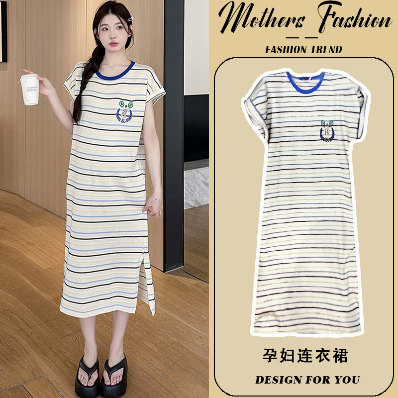 孕妇连衣裙百搭针织一件穿到生