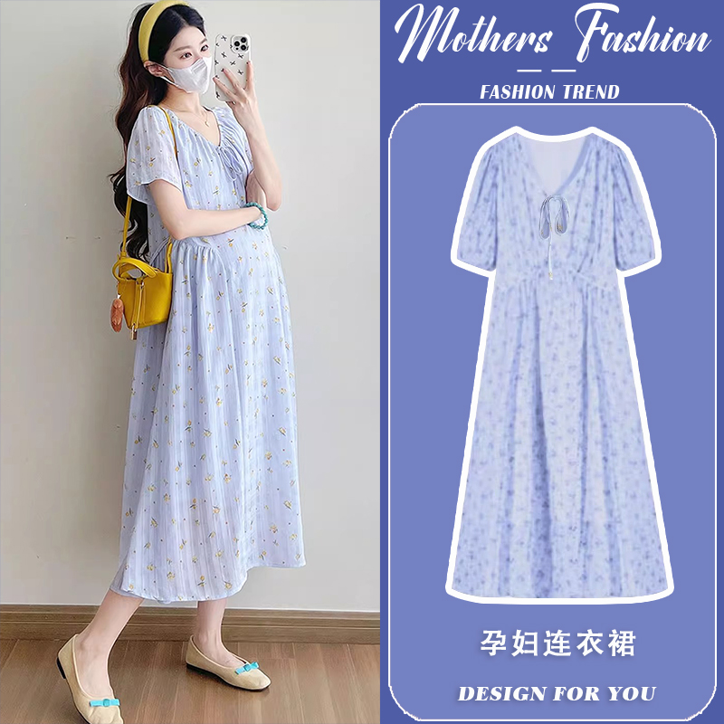 孕妇连衣裙夏季2025新款
