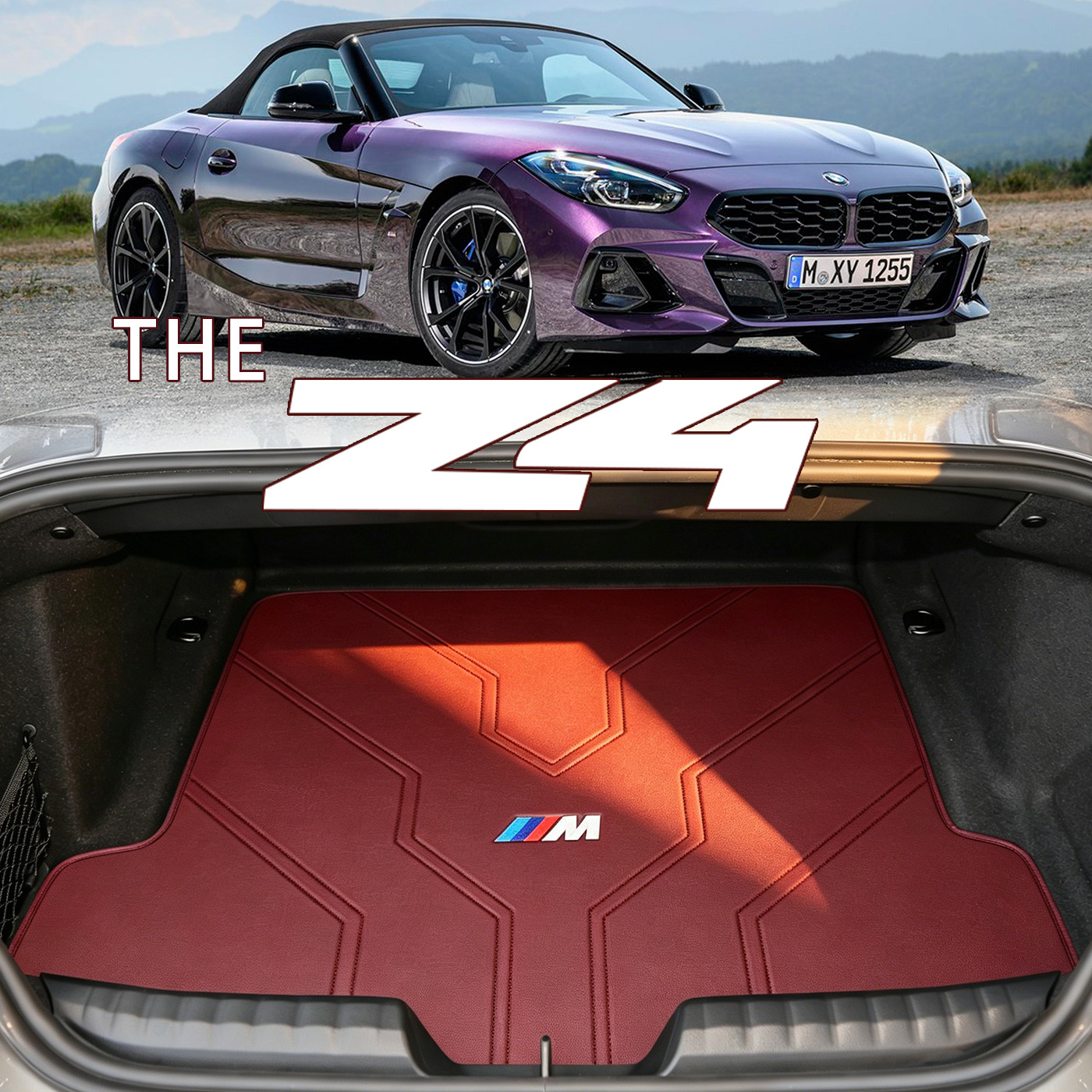 适配宝马Z4后备箱垫bmw23-26款z4敞篷跑车g29 25i m40真皮尾箱垫
