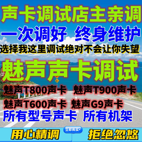 魅声T9S T9 T800 T600 T900 电脑高端专业 声卡调试 精调 客所思