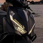 适用于本田nx125摩托车贴纸贴花灯眉版 饰拉花贴防水防晒 画车头装