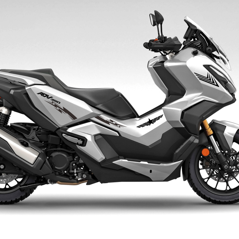 适用adv350车贴纸拉花防水反光贴