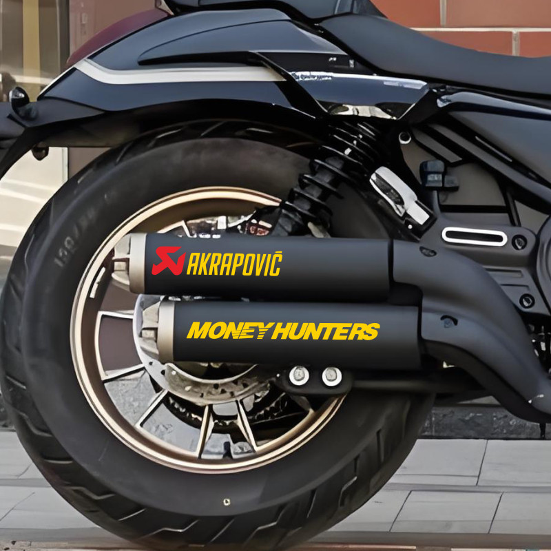 无极CU525排气装饰反光贴纸拉花