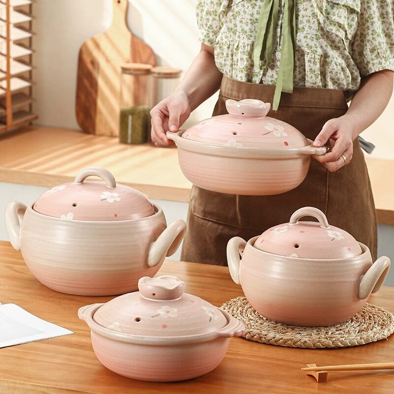 彩冠日式砂锅金乌烧砂锅炖锅煲汤砂锅家用煲仔饭耐高温砂锅明火