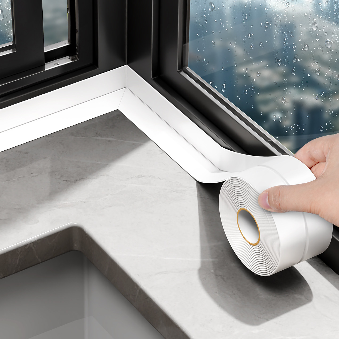 日本窗台防霉美缝贴条防水防潮窗户边缘密封条飘窗落地窗缝隙封边,家庭/个人清洁工具,厨卫防水贴/条,淘宝优惠券,粉丝福利购,淘宝优惠卷
