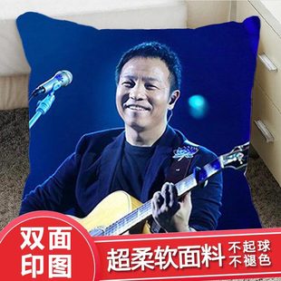 许巍抱枕玩偶演唱会周边双面手办车载靠枕海报贴纸同款小摆件礼物