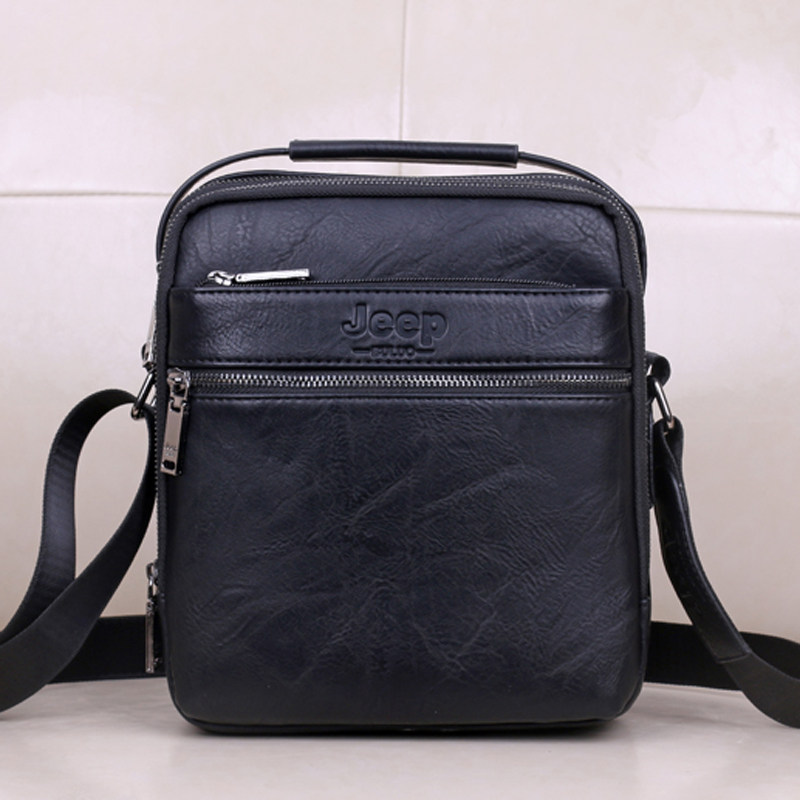 jeepbuluo男包斜挎包男士包真皮包包单肩包休闲迷你背包竖款手提