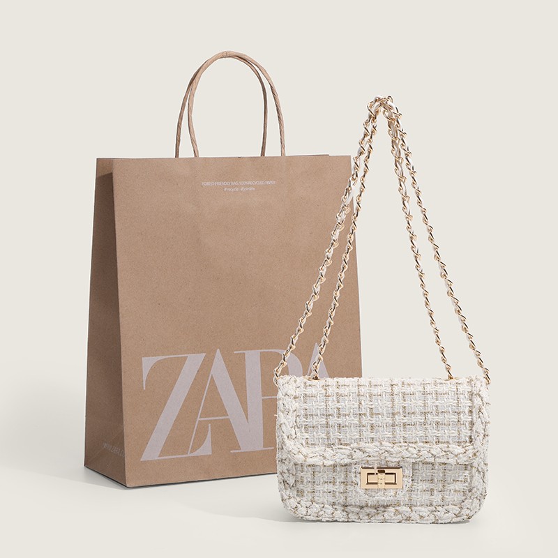 小香风腋下包链条斜挎包富贵花