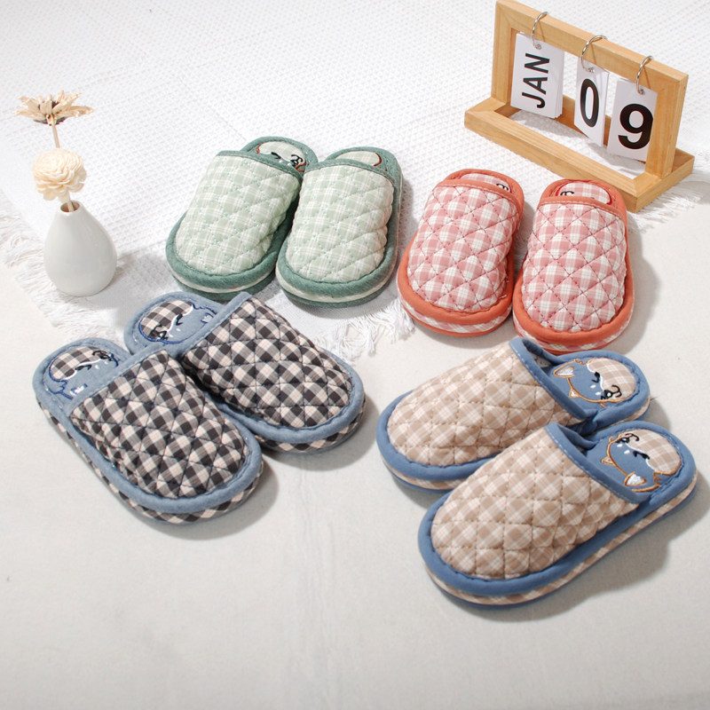 新款冬季儿童纯棉布包头拖鞋家居家室内加厚防滑静音布底可机洗,居家布艺,居家亲子拖鞋,淘宝优惠券,粉丝福利购,淘宝优惠卷