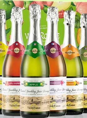 整箱 沃迪安/VAL DE RANCE无醇苹果 混合六口味起泡酒750ml 法国