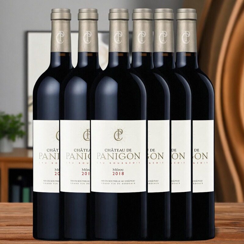 整箱 梅多克中级庄 PANIGON盘尼宫干红750ml*6 法国名庄 口感细腻