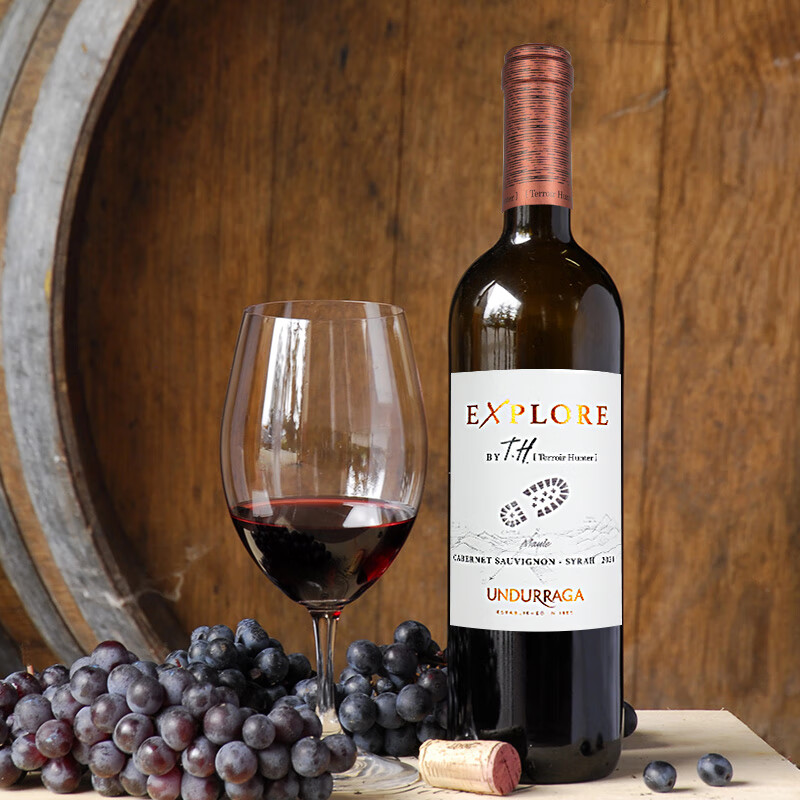 百年名庄 金奖 TH开拓者赤霞珠西拉干红/长相思白750ml 智利进口