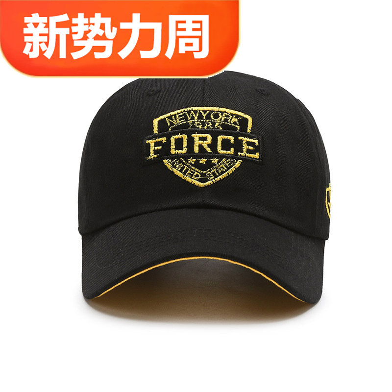新款男士棒球帽春秋季户外时尚韩版鸭舌帽透气休闲钓鱼帽遮阳帽子