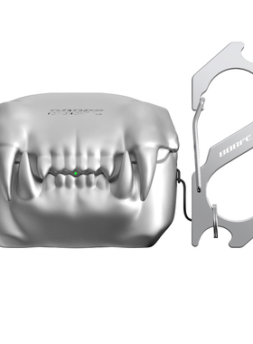 808FC原创虎牙AirpodsPro苹果耳机壳硅胶保护套小众耳机壳airpods3兼容type-c接口适配2023新款pro2保护壳
