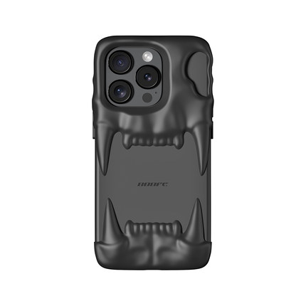 【售完不补】虎牙苹果手机壳P1硅胶一体款 原创设计全包保护套适配iPhone14pro纯色白黑潮流小众防摔保护