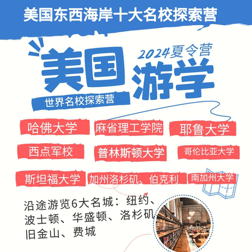 美国东西海岸十大名校游学团哈佛大学耶鲁斯坦福MIT麻省理工学院