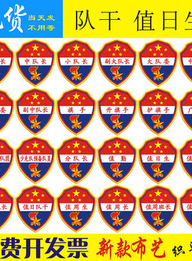 大队长值日生升旗手小学生臂章