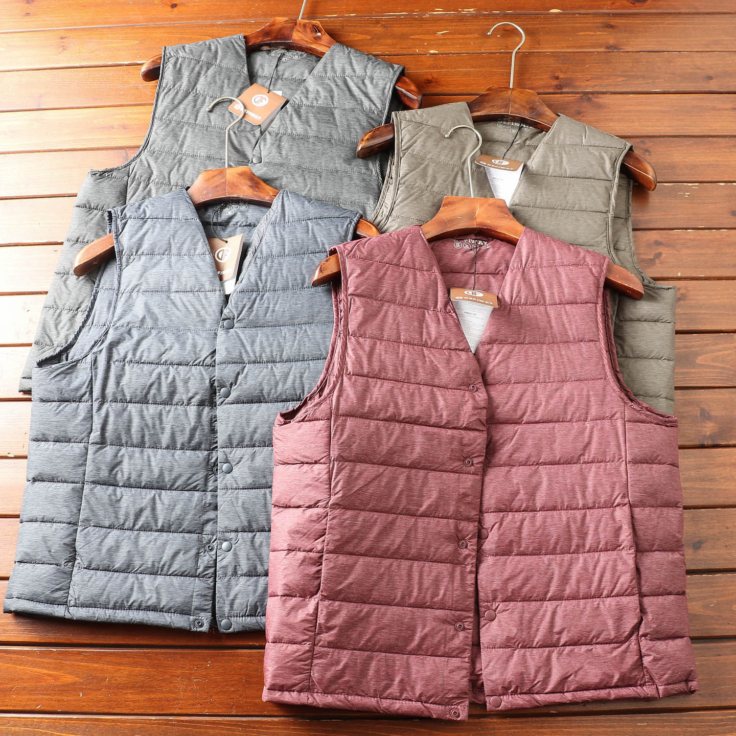 捡漏款！出韩国单！秋冬男女款轻便保暖休闲百搭V领羽绒马甲背心,男装,羽绒马甲,淘宝优惠券,粉丝福利购,淘宝优惠卷