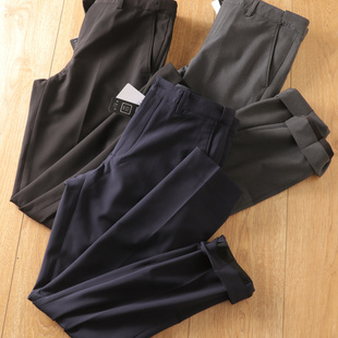 韩线高货!笔挺有型!秋冬男士防泼水防风加绒休闲裤长裤通勤西裤