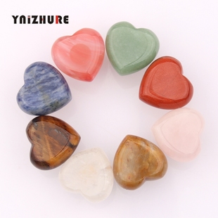 英卓单孔天然矿石水晶黄铜抽屉柜门小拉手轻奢高档玉石把手创意