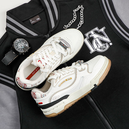 李宁001 BTC 3经典休闲鞋男女鞋2025秋季新款时尚潮流板鞋运动鞋